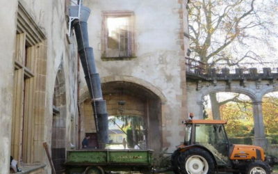 Les tours du château sont nettoyées