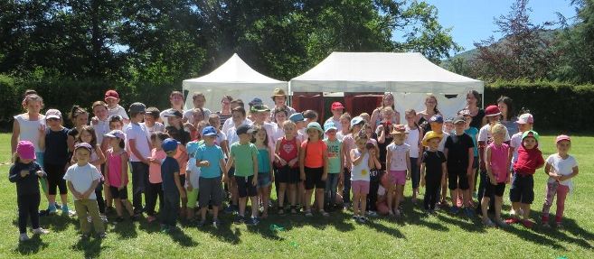 Écoles en fête dans le parc du château